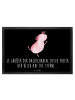Mr. & Mrs. Panda Schmutzfangmatte Axolotl Tanzen mit Spruch in Schwarz