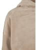 Urban Classics Urban Classics Damen Ladies Cropped Velvet Oversized Hoody in softtaupe