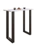 ebuy24 Bartisch Xona schwarz Weiß 110 x 50 cm