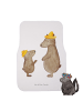Mr. & Mrs. Panda Autoteppich Bären mit Hut ohne Spruch in Weiß