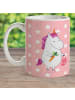 Mr. & Mrs. Panda Kindertasse Einhorn Vegan ohne Spruch in Rot Pastell