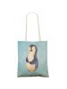 Mr. & Mrs. Panda Tote Bag Pinguin Diät ohne Spruch in Eisblau