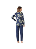 hajo Single-Jersey Schlafanzug in marine