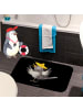 Mr. & Mrs. Panda Duschvorleger Rabe Sombrero ohne Spruch in Schwarz