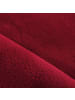 KADIMA DESIGN Teppich Kurzflor Uni-Look Polyester Wohnzimmer waschbar in Rot