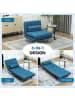 HOMCOM Schlafsessel in Blau 75L x 70B x 75H cm