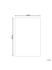 Beliani Outdoorteppich AKSU in Gelb/Weiß - (W) 140 x (H) 0.3 x (L) 200 cm