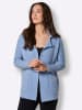 creation L Merino-Kaschmir-Strickjacke in bleu