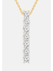 Ethische Diamanten Halskette aus 375 Gelbgold mit Lab Grown Diamant