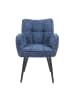 DUBI Möbel 2er-Set: Esszimmerstuhl Mika-Miro in Blau - (B)59 x (H)84 x  (T)66 cm