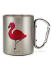 Mr. & Mrs. Panda Thermobecher Flamingo Classic ohne Spruch in Silber