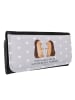 Mr. & Mrs. Panda Brieftasche Damen Igel Liebe mit Spruch in Grau Pastell