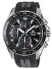 Casio Edifice Classic Herrenuhr Chronograph Schwarz / Silber