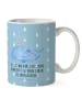 Mr. & Mrs. Panda Kindertasse Wal Konfetti mit Spruch in Blau Pastell