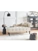 Beliani Chaiselongue IVRY in Beige/Schwarz - (W) 152 x (H) 72 x (L) 62 cm rechtsseitig