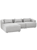 Beliani 4-tlg 3-Sitzer Sofa SVANSELE in Grau