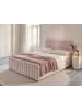 Beliani Doppelbett LUNAN in Rosa/Schwarz - (W) 147 x (H) 100 x (L) 216 cm