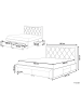 Beliani Doppelbett LIEVIN in Blau - (W) 185 x (H) 122 x (L) 217 cm