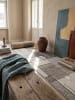 KADIMA DESIGN Niederflor-Teppich Patchwork pflegeleicht Wohnzimmer Schlafzimmer Flur in Beige