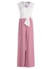Vera Mont Jumpsuit mit weitem Bein in Patch Rosé/White