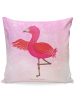 Mr. & Mrs. Panda Kissen 40x40 Flamingo Yoga ohne Spruch in Aquarell Pink