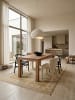 KADIMA DESIGN Esstisch Massivholz, Handgefertigt, Holztisch, Esszimmer in Beige