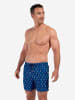 HOM Boxer-Badehose Beach Boxer Calcio in navy print