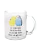 Mr. & Mrs. Panda Tasse Wellensittich Liebe mit Spruch in Transparent