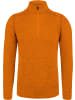 Normani Outdoor Sports Herren Merino Langarm mit 1/4 Zipper Canberra in Orange