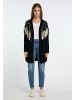 IZIA Damen Chenille Cardigan in Schwarz