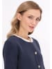 DreiMaster Women Cardigan in navy offwhite
