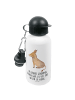 Mr. & Mrs. Panda Kindertrinkflasche Esel mit Spruch in Weiß