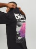 Jack & Jones Print T-Shirt Grafik Design Kurzarm JCODIGIT in Schwarz