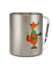 Mr. & Mrs. Panda Kaffeetasse Fuchs Keks ohne Spruch in Silber