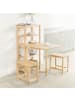 SoBuy Esszimmerhochschrank in Naturholz - (W) 59 x (H) 126 x (L) 68 cm
