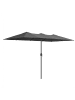 SONGMICS Sonnenschirm Sheld in Dunkelgrau - (B)200 x (H)223 x (T)384.5 cm