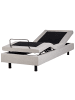 Beliani 2-tlg Einzelbett DUKE in Beige/Schwarz