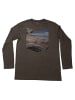 Jack Wolfskin Shirt Print Longsleeve Berg in Braun