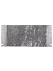 Beliani Kurzflor HANLI in Grau/Weiß - (W) 80 x (H) 0.3 x (L) 150 cm