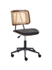 Beliani Bürostuhl ARDO in Schwarz/Braun - (W) 66 x (H) 80 x (L) 66 cm