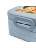 Mr. & Mrs. Panda Bentobox Eule Frankreich Design mit Spruch in Blau Pastell