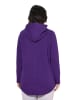 Ulla Popken Sweatjacke in tiefes violett