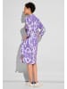 Street One Leinenkleid mit Print in Violett