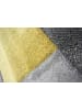 KADIMA DESIGN Geometrischer Teppich in aktuellen Trendfarben in Gelb-Grau