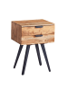 KADIMA DESIGN Nachtkonsole 47 x 65 x 35 cm Massivholz Nachttisch