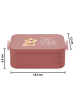 Mr. & Mrs. Panda Bentobox Quokka Happy Motiv mit Spruch in Rot Pastell