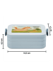 Mr. & Mrs. Panda MEPAL Bentobox Pferd Springen Design mit Spruch in Blau Pastell