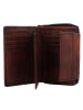 Greenburry Destressed Geldbörse RFID Schutz Leder 13.5 cm rusty orange