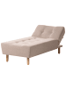 Beliani Sofaelement ALSTEN in Beige/Braun - (W) 75 x (H) 41 x (L) 161 cm