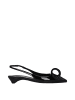PRADA Schwarz Leder Flach Sandalen